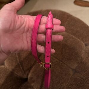 Gucci Hot Pink Leather Purse strap